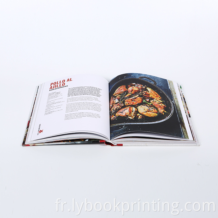 Livre de couverture dur / Livre de cuisine Board des services d'impression à la demande